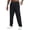 Black/Grey, variant on Men's Dark Grey Sweatpants, Neon Green Contrast Side Stripe, Quick Dry Straight Leg Gym Casual Pants with Zipper Pockets
