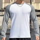 thumbnail image 2 of Camiseta de Fitness de manga larga para hombre, camisa de color de empalme, camisetas de culturismo para hombre, camisetas para correr, ropa de entrenamiento de secado rápido, 2 of 5