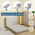 MLILY Ego 4 inch Tri Folding Memory Foam Mattress, Portable Guest Bed