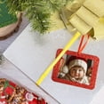 thumbnail image 6 of Wrapables Christmas Holiday Glittery Felt Photo Frame Ornaments (Set of 12), Red and Green Rectangle, 6 of 6