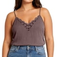 thumbnail image 2 of SwiftWear Women's Plus Size V Neck Lace Camisole Spaghetti Strap Tank Top Sleeveless Casual Flowy Summer Top Loose Fit, 2 of 5
