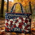 thumbnail image 6 of MuXiKeJi Clothes American Flag Quilted Tote Bag For Women - USA Flag Quilted Large Grocery Shoulder Tote Bag Patriotic Handbags With Handles, 6 of 6