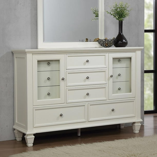 Simple Relax 6 Drawer Wood Dresser With, Simply Shabby Chic White Dresser