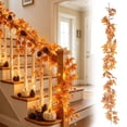 thumbnail image 3 of AYktou Fall Garland Maple Leaves, 5.7 Ft Hanging Vines Garland Artificial Autumn Foliage Garland Thanksgiving Garland Door Table Fall Decor for Home Wedding Fireplace Party Outside Indoor Decor, 3 of 8