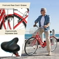thumbnail image 6 of Ktaxon 26in Urban Commuter City Bike, Shimano 7 Speed Adult Road Bicycle, Red, 6 of 7