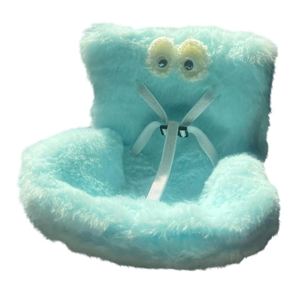 KOYPTL Doll Car Seat for 17cm Dolls with Air Vent Clip, Cute and Functional Car Ornament for Blind Box Doll Fans, Collectors, Display Dolls (White)