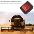 thumbnail image 3 of Red Light 4 Pin DPST ON/ Snap in Rocker Switch 15A/250V 20A/125V AC 28x22mm, 3 of 8