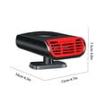 thumbnail image 3 of Lingouzi 2V 50W Car Defroster Car Electrical Appliances 360 Rotaing Car Windscreen Electric Warmer Heater Protable Auto Car Fan Heater Car Heating Fan Fast Heating Window Mist Remover, 3 of 7