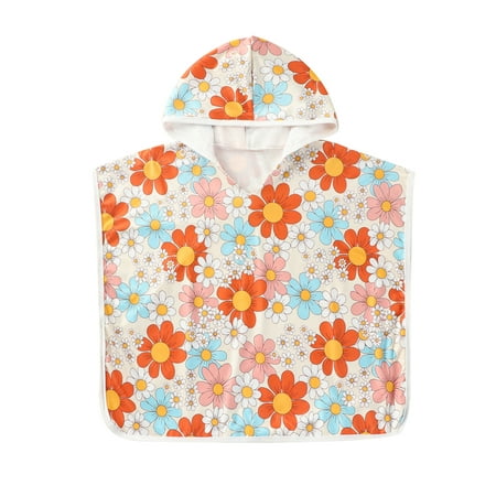 

Qtinghua Toddler Baby Girl Boy Casual Summer Clothes Hooded T-Shirt Cartoon Print Loose Pullover Shirt