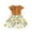 AB231 Yellow, variant on Tisuna Toddler Dress For Girls Floral Print Ruffled Sleeve Crew Neck Dresses Breathable Leisure Infant Girls Summer School Play Street Wear Size 2-3 Years Pink