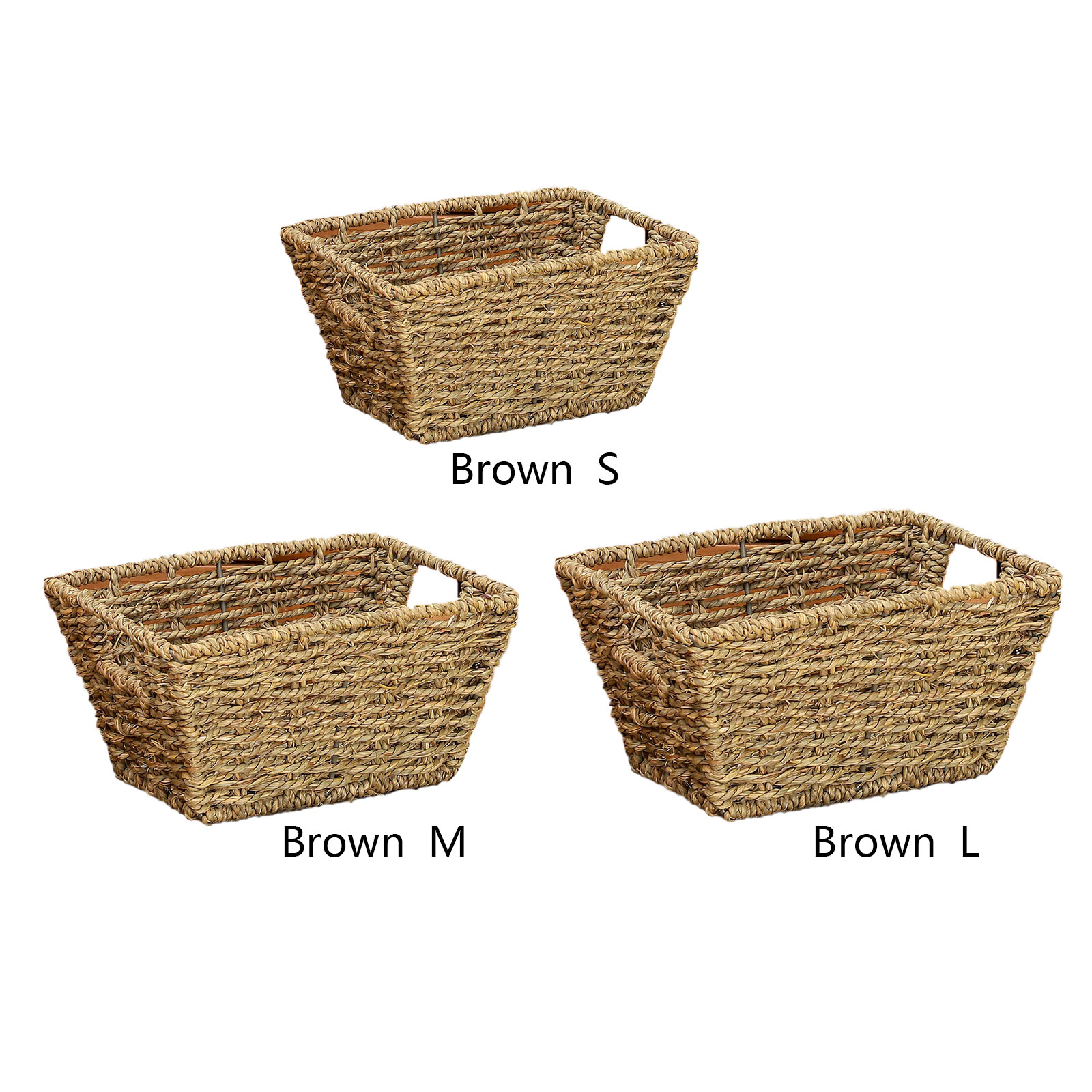 CHI AN HOME Large Wicker Baskets for Shelf, Set of 4 Pantry Storage  Baskets, Heavy Duty 17.3 x 11.4 x 7.1 Hyacinth Star Weave Baskets, Extra  Large