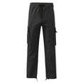 thumbnail image 6 of Big and Tall Cargo Pants for Men Men's Casual Cargo Pants Drawstring Elastic Waist Pants Loose Fit Joggers with Multi Pockets for Streetwear, 6 of 7
