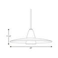 thumbnail image 6 of Modern Pendant One-Light Brushed Nickel Clear and Etched Glass Pendant Light, 6 of 6