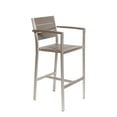 thumbnail image 3 of Pemberly Row Fauteuils Contemporains en Aluminium Gris (Ensemble de 4), 3 of 3