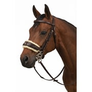 Challenger Horse Adjustable Leather Bitless Bridle Training Hackamore 35H07