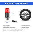 thumbnail image 2 of 8PCS LED Tire Valve Stem Cap Lights, Neon Spoke Flash Light Bulb Tire Valve Lights, Waterproof Car Tire Valve Lights, Cool Neon Spoke Flashing LED Light, Car Motorcycle Accessories (Red), 2 of 5