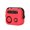 Red, variant on for AirPods 3rd Generation 2021 Case Cover with Swivelling Handle, Cute Radio Design with Locking Cap Silicone Rubber Shockproof Protective Cover for AirPods 3rd Gen 2021, Yellow