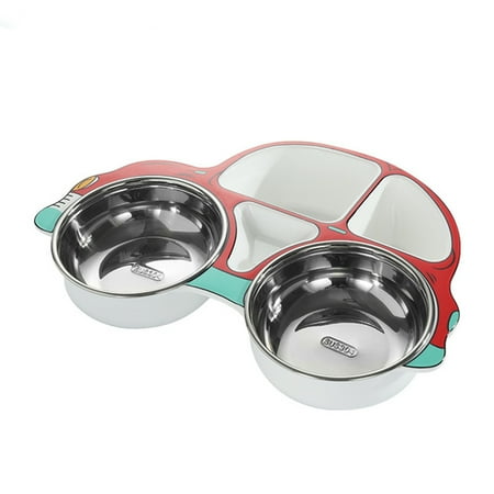 

Cartoon Car Shaped Divided Baby and Toddler Plates Non-Slip Unbreakable Children Dinner Plates Dinnerware New