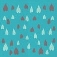 thumbnail image 1 of Ahgly Company Machine Washable Indoor Square Transitional Bright Cyan Blue Area Rugs, 8' Square, 1 of 7