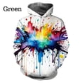 thumbnail image 1 of Mode Sweat à Capuche Éclaboussures Colorées Impression 3D Graphique Tendance Ciel Étoilé Couple Pull, 1 of 5