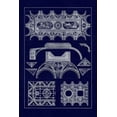 thumbnail image 2 of Buhlmann, J. 13x18 White Modern Wood Framed Museum Art Print Titled - Coved Ceiling (Blueprint), 2 of 4