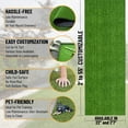 thumbnail image 3 of Sweet Home Stores Artificial Grass Turf 22" x 59" Waterproof Outdoor Rug for Lawn Patio Balcony, 3 of 7
