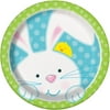 7" Spring Easter Bunny Paper Dessert Plates, 8ct