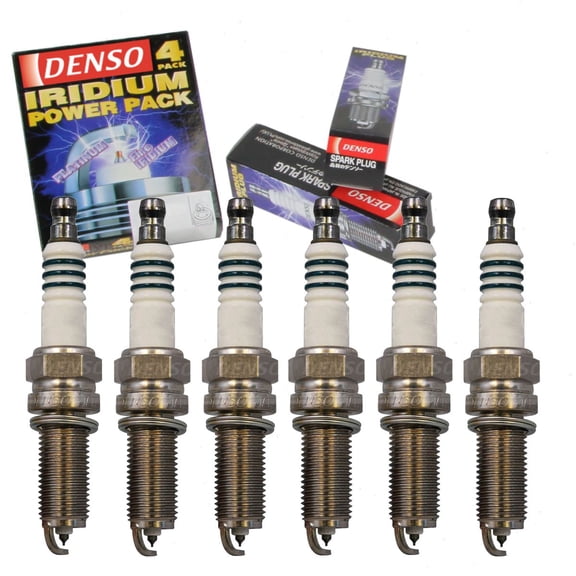 6 pc DENSO Iridium Power Spark Plugs compatible with Chrysler 300 3.6L V6 2013-2016