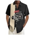 thumbnail image 1 of Playeras Lisas Para Hombre, Moda De Verano Para Hombre, Informal, Playero, Estampado Digital 3D, Solapa, Botón, Camisa De Manga Corta, Camiseta Hawaiana, 1 of 4