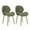 Green, variant on Hassch Modern Dining Chairs Set of 2, Teddy Velvet Upholstered Side Chairs with Shell Backrest and Gold Metal Legs, for Living Room, Bedroom, Kitchen and Dining Room (Green)