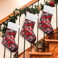 thumbnail image 7 of Coolnut Christmas Tartan Plaid Christmas Stockings, Personalized Large Christmas Stocking, Cute Snowflake Stockings 18" Xmas Stocking for Xmas Decorations Xmas Gifts 2PCS, 7 of 7
