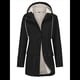 thumbnail image 3 of Chaqueta Impermeable para Mujer, Cortavientos con Capucha, Ideal para Senderismo, Viajes y Actividades Al Aire Libre. Negro S, 3 of 8
