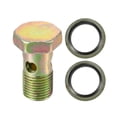 thumbnail image 1 of Unique Bargains 1 Set Car Single Banjo Bolt M16x1.5 Length 37mm Metric Thread Turbo Brake Line Fitting Adapter W/ Washer, 1 of 7