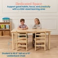thumbnail image 3 of ECR4Kids 24in x 48in Rectangular Hardwood Table with 22in Legs, Childrens Furniture, Antique White, 3 of 9