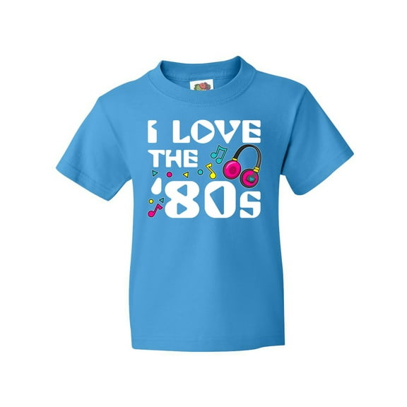 Inktastic I Love the '80s-musical Notes Youth T-Shirt