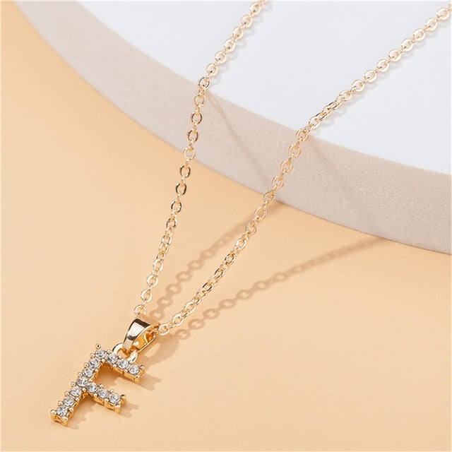 Collar de diamantes para mujer con 26 letras inglesas Collar de pareja Wmkox8yi sjalhkljlk1057