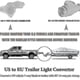 thumbnail image 2 of Usa To European Trailer Light Converter 7 Way Flat Socket (us Vehicle) To 13-pin Round Plug (eu Tra, 2 of 5