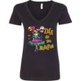 thumbnail image 3 of Inktastic DÃ­a De Los Muertos Girl with Skull Balloon Women's V-Neck T-Shirt, 3 of 5