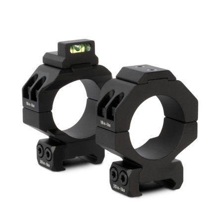 Monstrum Beast Scope Rings with Anti-Recoil Lugs and Detachable Level Bubble | 1 inch Diameter | 1.00" Center Height