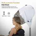 thumbnail image 3 of BarberPub 1300W Adjustable Bonnet HooHair Dryer with Rolling Stand, White, 3 of 7