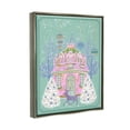 thumbnail image 3 of Stupell Industries Vintage Pastel Holiday Reindeer Graphic Art Luster Gray Floating Framed Canvas Print Wall Art, Design by Melissa Wang, 3 of 6
