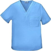 Purple Unisex V-Neck Scrub Top