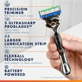 thumbnail image 3 of Gillette Pro Glide Power Men's Razor Handle + 1 Blade Refill, Blue, 3 of 11