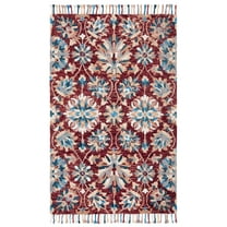 SAFAVIEH Aspen Marcus Tribal Area Rug, Wine/Blue, 3' x 5'