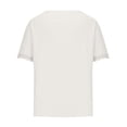 thumbnail image 5 of Mittory V Neck T Shirts for Women Lace Sleeve Ladies Tops and Blouses Summer Outfits Basic Tee, 5 of 6
