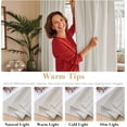 thumbnail image 3 of H.VERSAILTEX Light Blocking Thermal Insulated Window Curtains Bedroom Darkening Drapes for Living Room Back Tab/Rod Pocket Draperies, 2 Panels, 42" x 84", Ivory/Cream, 3 of 6
