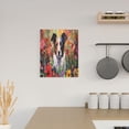 thumbnail image 6 of Sikiie Colorful Flower Dog Print Canvas Decorative Hanging Painting, Anti-shrinkage Hanging Frame, Suitable for Home, Office Wall Decorations, 6 of 6