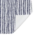 thumbnail image 6 of Creative Products Navy Herringbone Pattern 71x74 Shower Curtain, 6 of 7