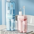 thumbnail image 4 of Osdhezcn Wash Cup Travel Portable Toothbrush Organizers Mouth Cup Toothbrush Storage Box Bathroom Organizers, 4 of 18