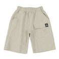thumbnail image 5 of Stretch Cargo Shorts KhakiWork Shorts Classic Fit Elastic Waist Shorts Athletic Shorts Boy Pants Size 7-8 Years Summer&nbsp;Clothing, 5 of 5